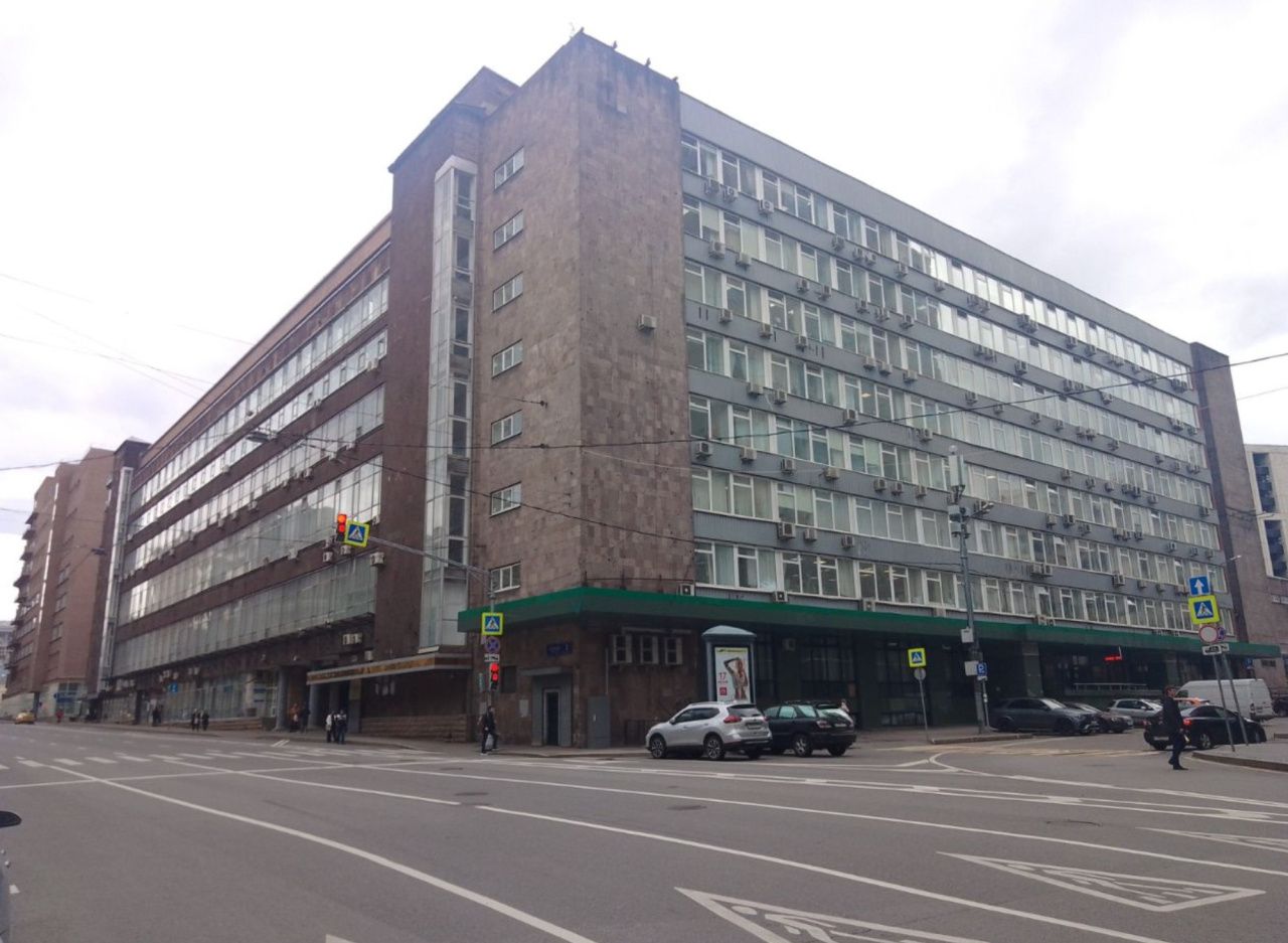 фасад дома, здание по адресу г Москва, Орликов пер, д 3 стр 1